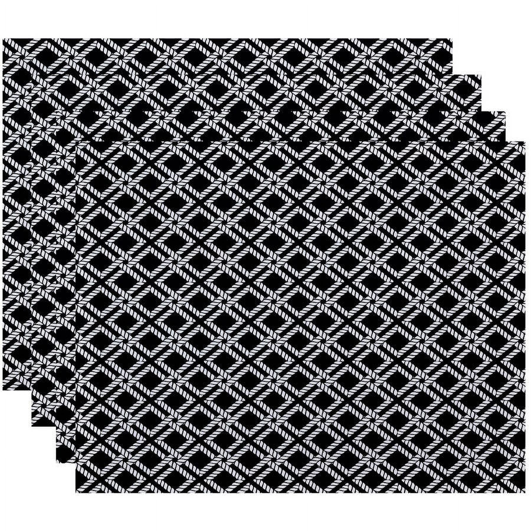 Simply Daisy 18" x 14" Rope Rigging Geometric Print Placemat