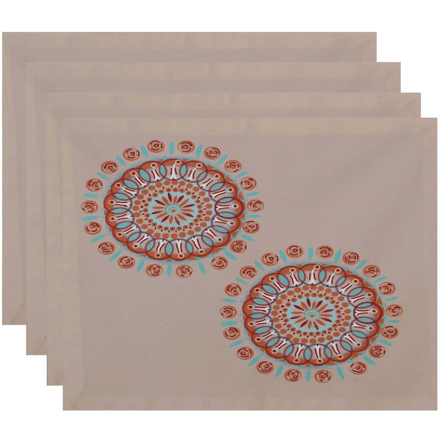 Simply Daisy 18" x 14" Sea Flower Geometric Print Placemat