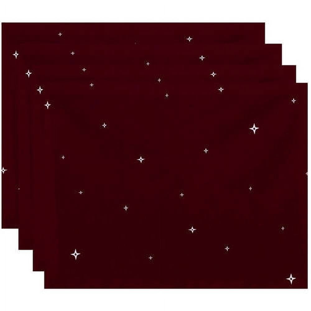 Simply Daisy 18" x 14" Shining Stars Holiday Geometric Print Placemat