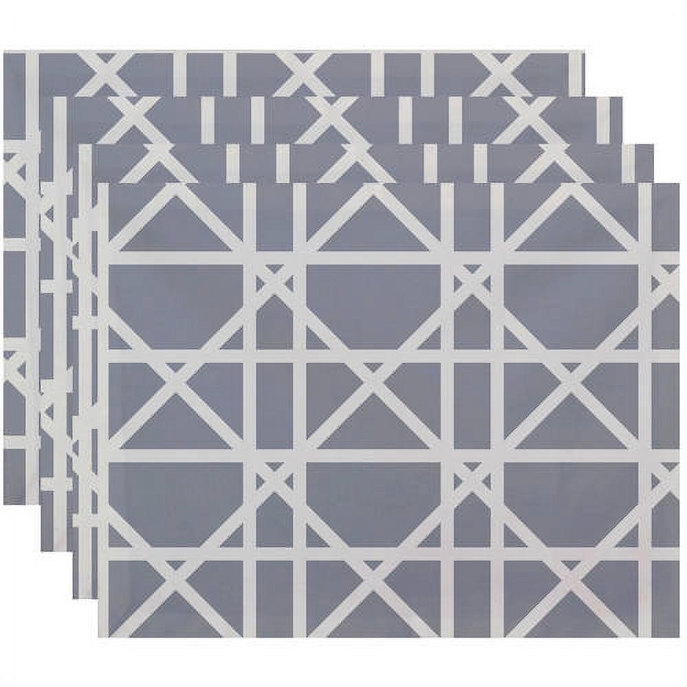 Simply Daisy 18" x 14" Trellis Geometric Print Placemat