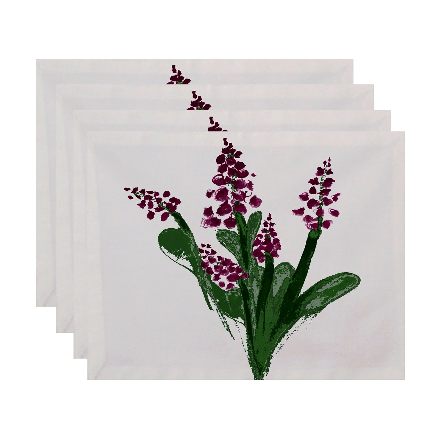 Simply Daisy, 18 x 14 inch, Bluebell Placemat (set of 4), Purple
