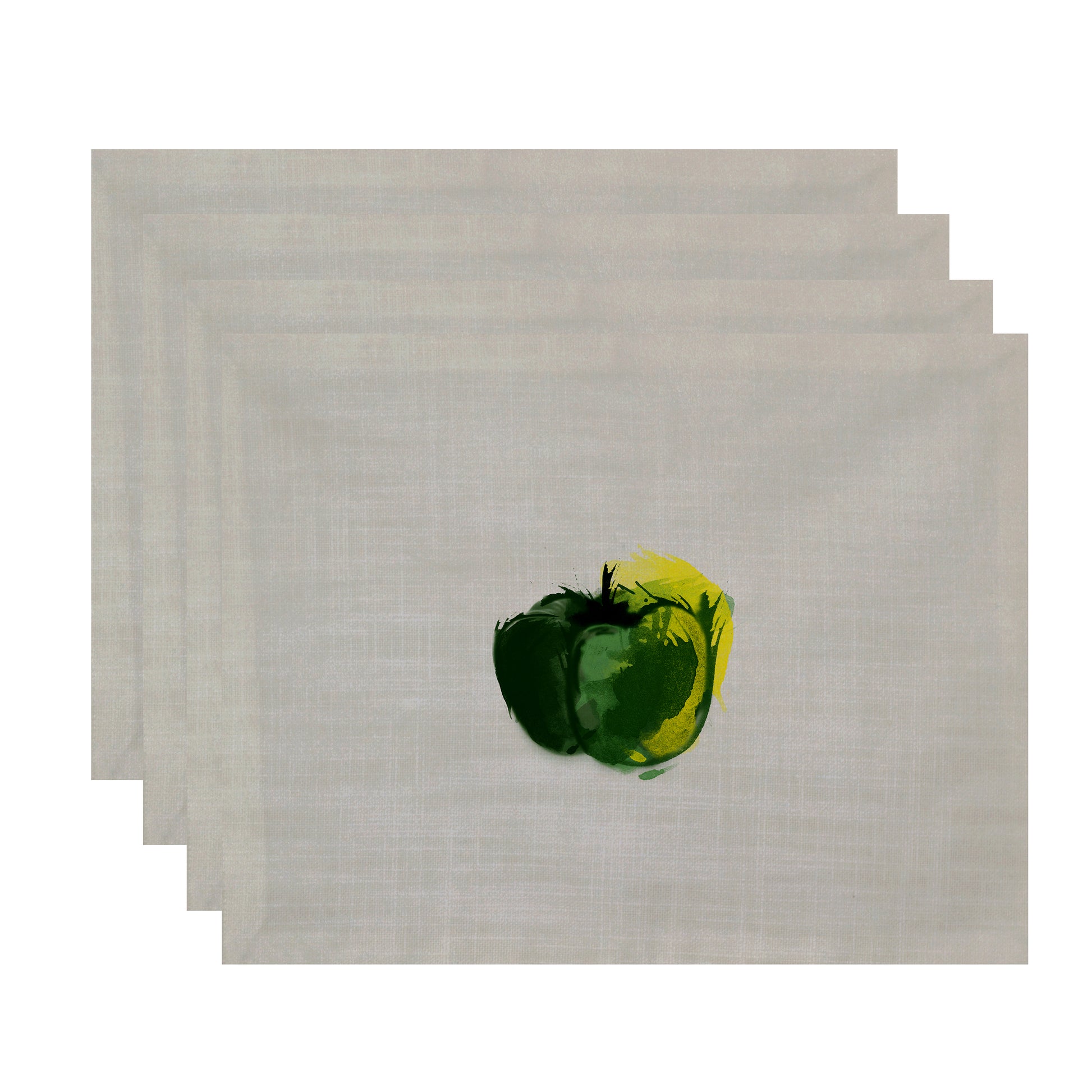 Simply Daisy, 18 x 14 inch, Pepper Placemat (set of 4), Green