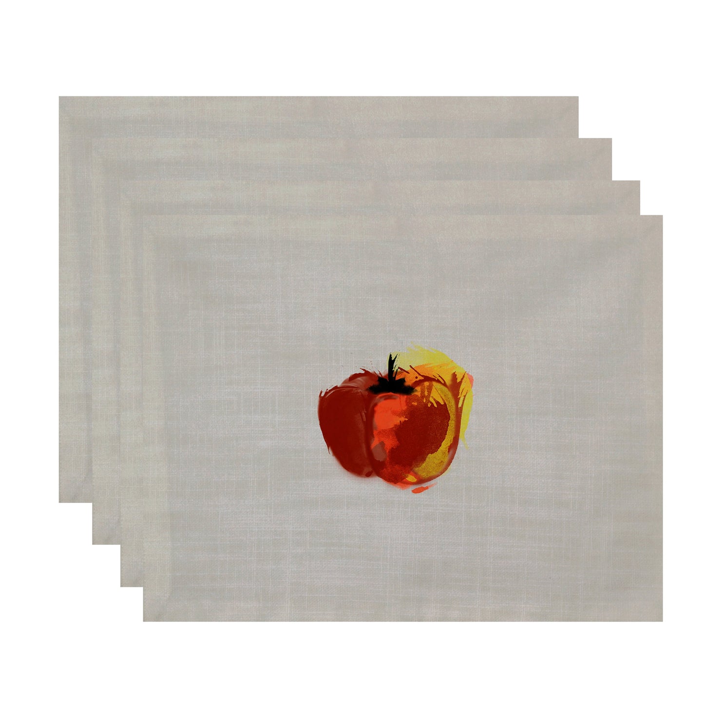 Simply Daisy, 18 x 14 inch, Pepper Placemat (set of 4), Rust