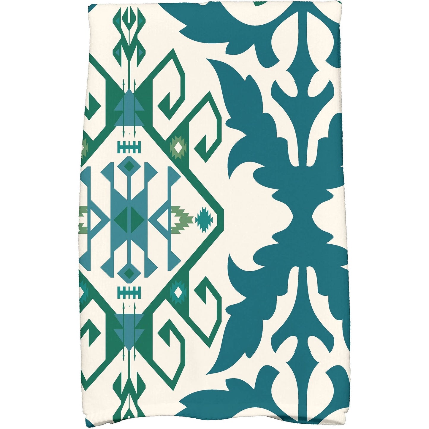 Simply Daisy 18" x 30" Bombay 6 Geometric Print Hand Towel