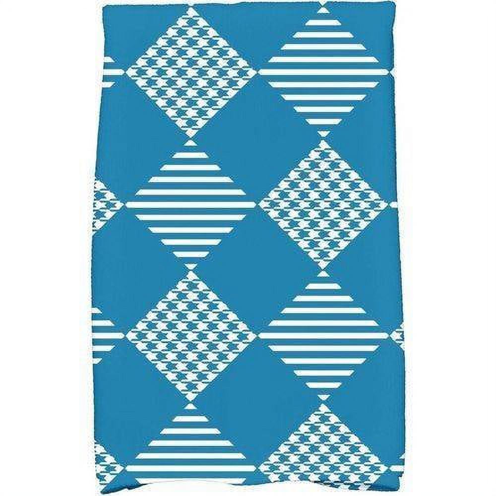 Simply Daisy 18" x 30" Check It Twice Holiday Geometric Print Kitchen Towel