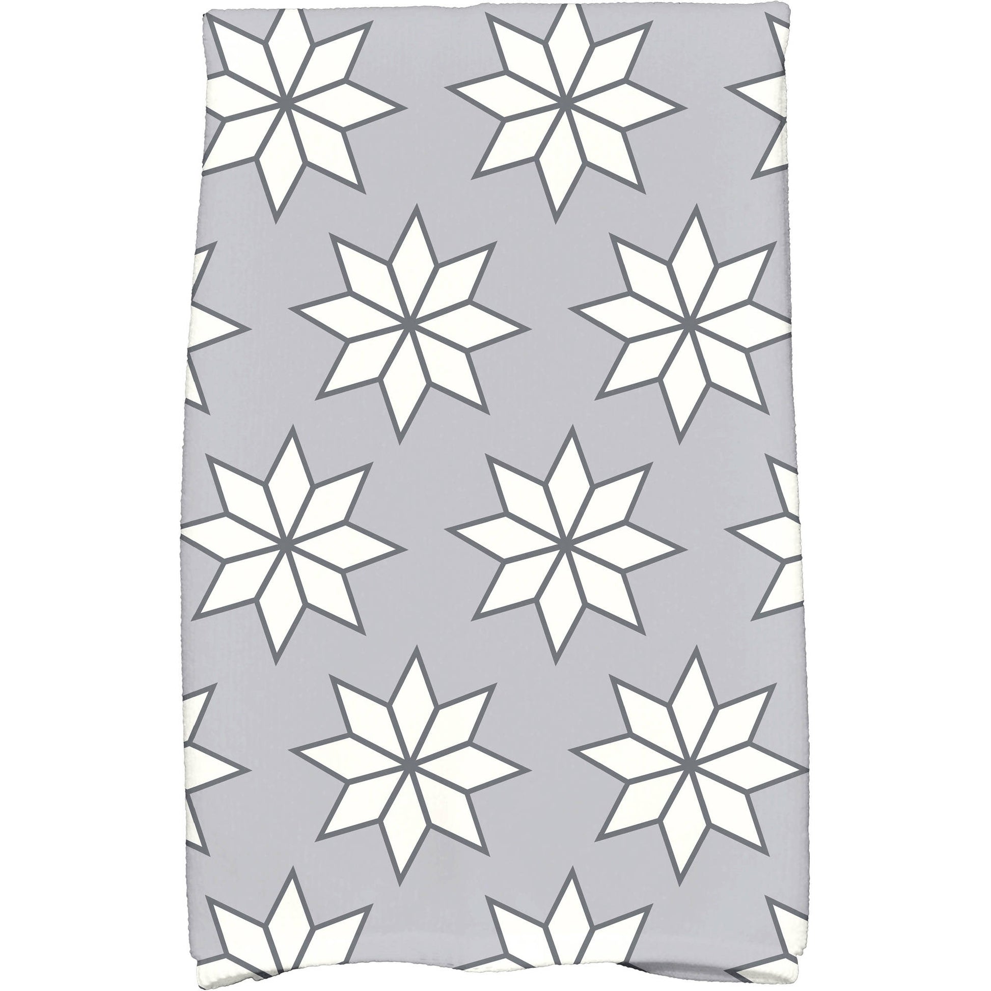 Simply Daisy 18" x 30" Christmas Stars 1 Holiday Geometric Print Kitchen Towel