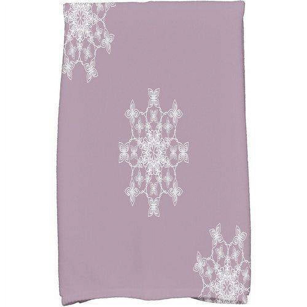 Simply Daisy 18" x 30" Falling Snow Holiday Geometric Print Kitchen Towel
