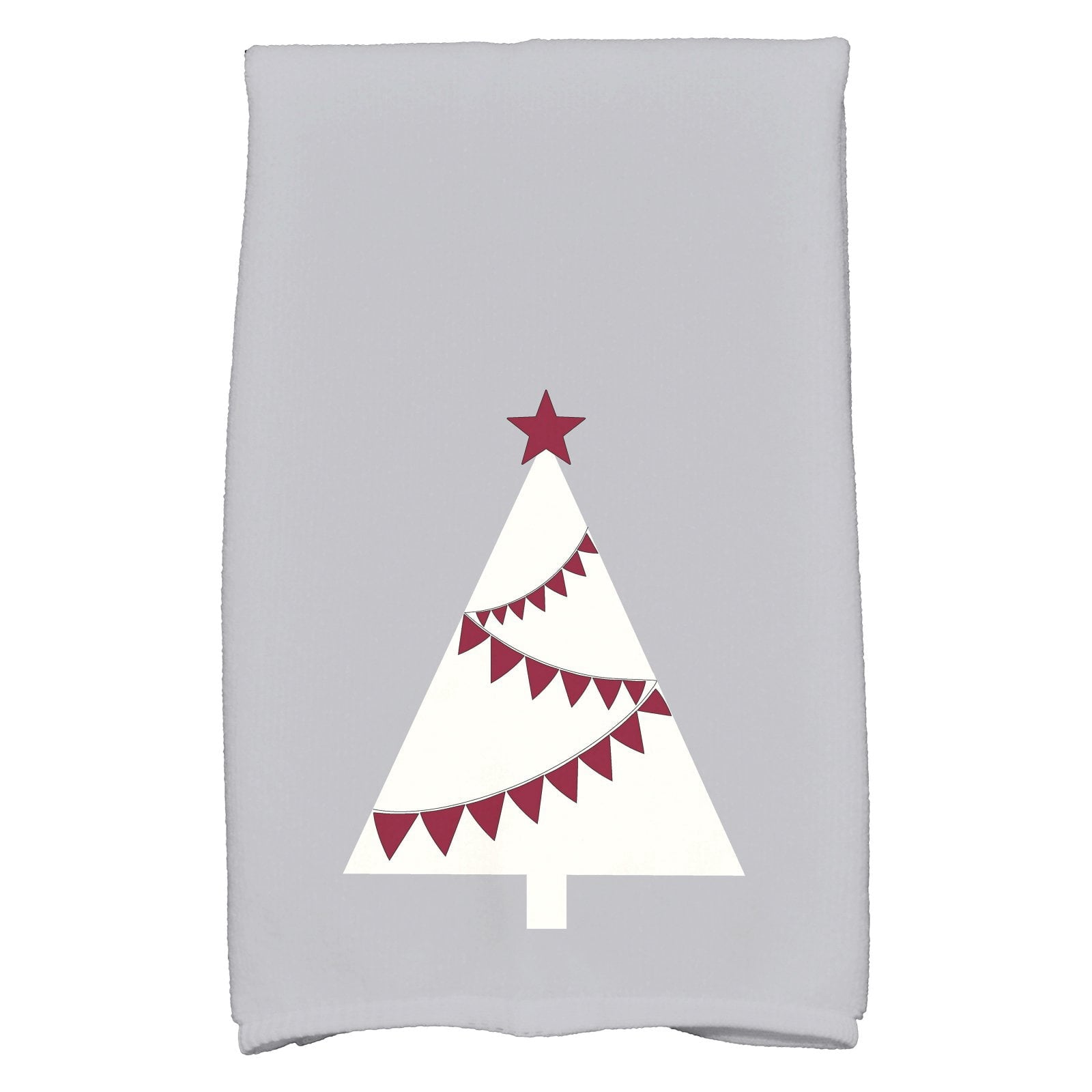 Simply Daisy 18" x 30" Garland Tree Holiday Geometric Print Kitchen Towel