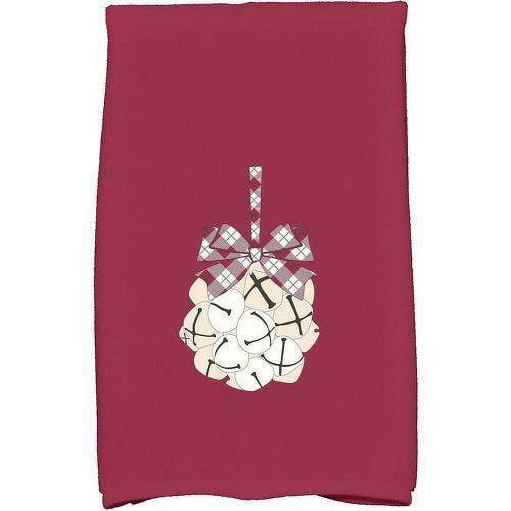 Simply Daisy 18" x 30" Jingle Bells Holiday Geometric Print Kitchen Towel