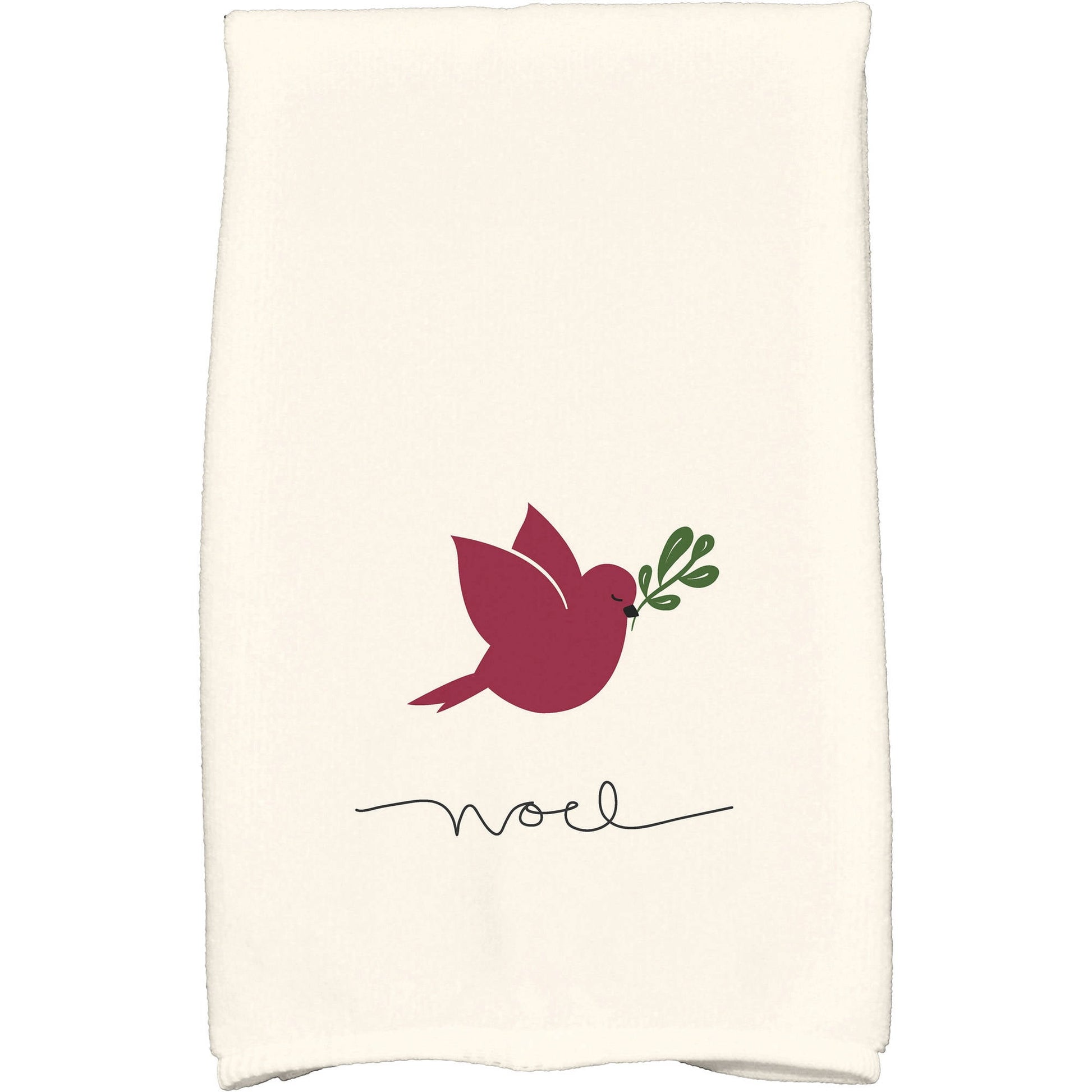 Simply Daisy 18" x 30" Noel Bird Holiday Animal Print Kitchen Towel