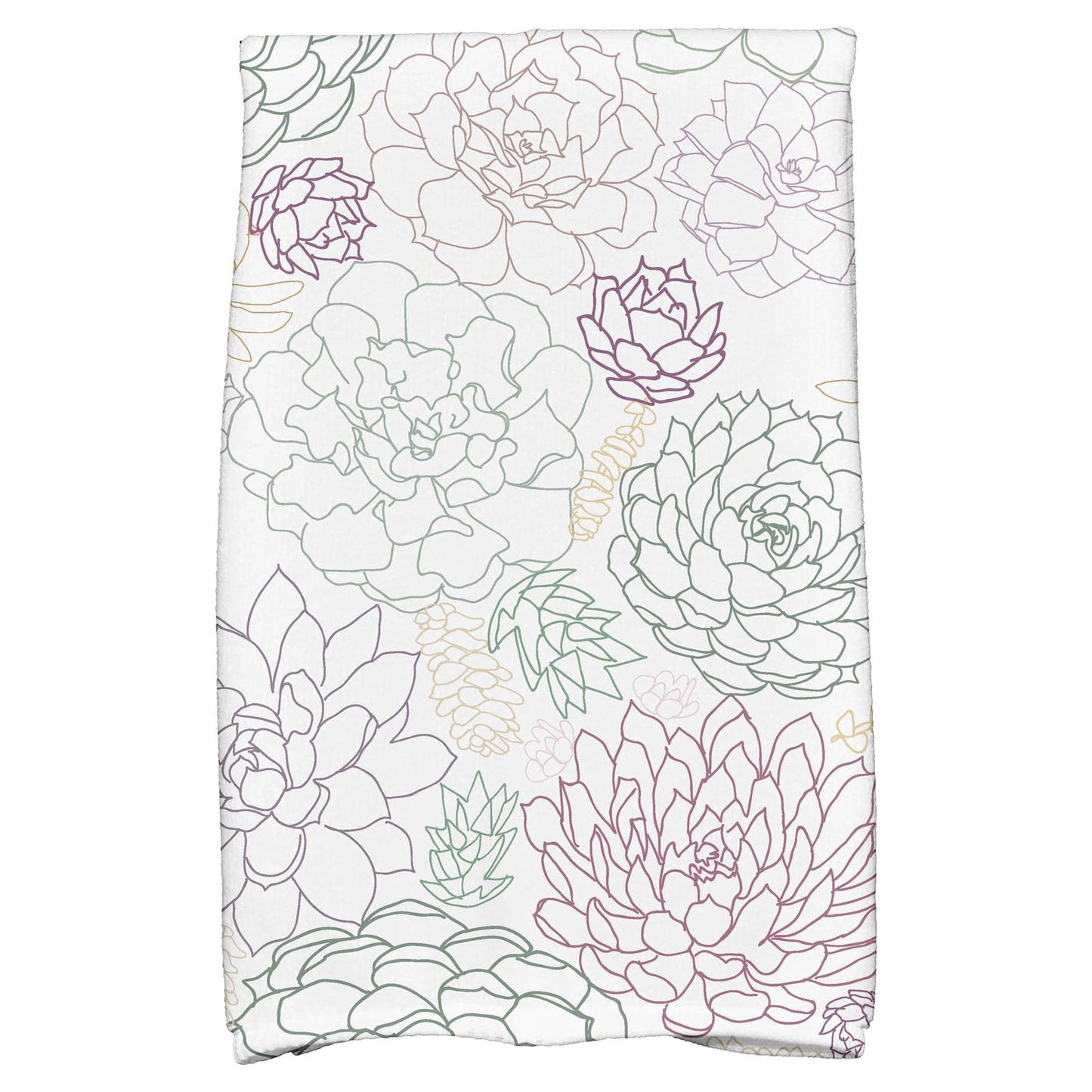 Simply Daisy 18" x 30" Opal Floral Print Hand Towels
