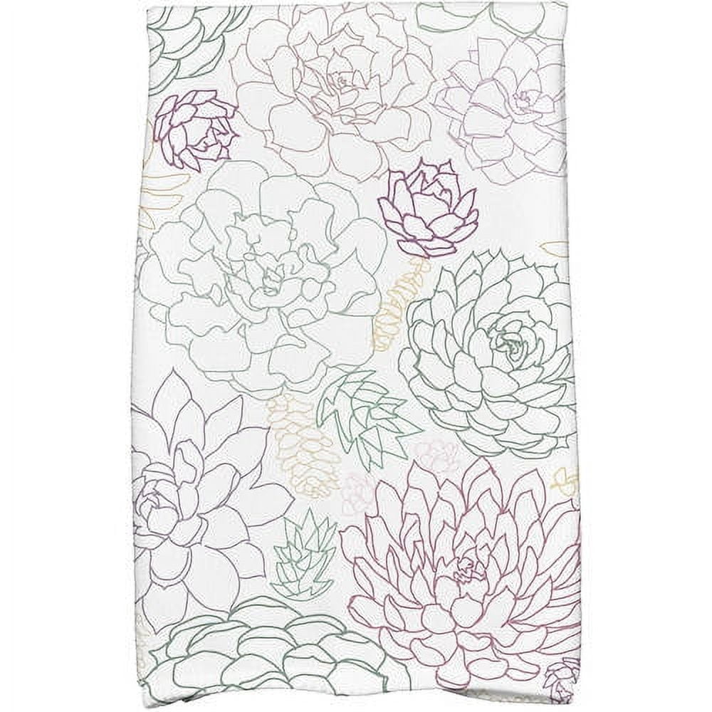 Simply Daisy 18" x 30" Opal Floral Print Kitchen Towels