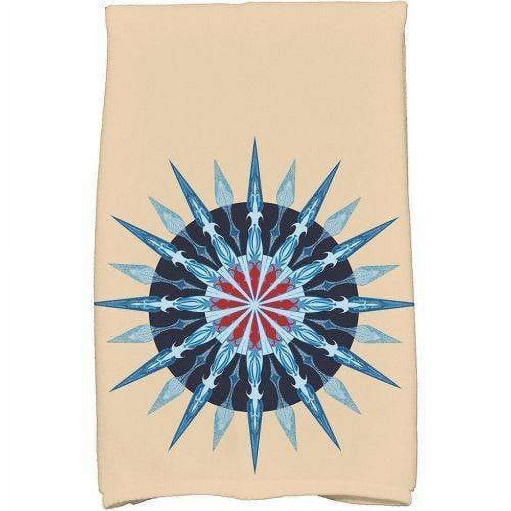 Simply Daisy 18" x 30" Sea Wheel Geometric Print Kitchen Towel