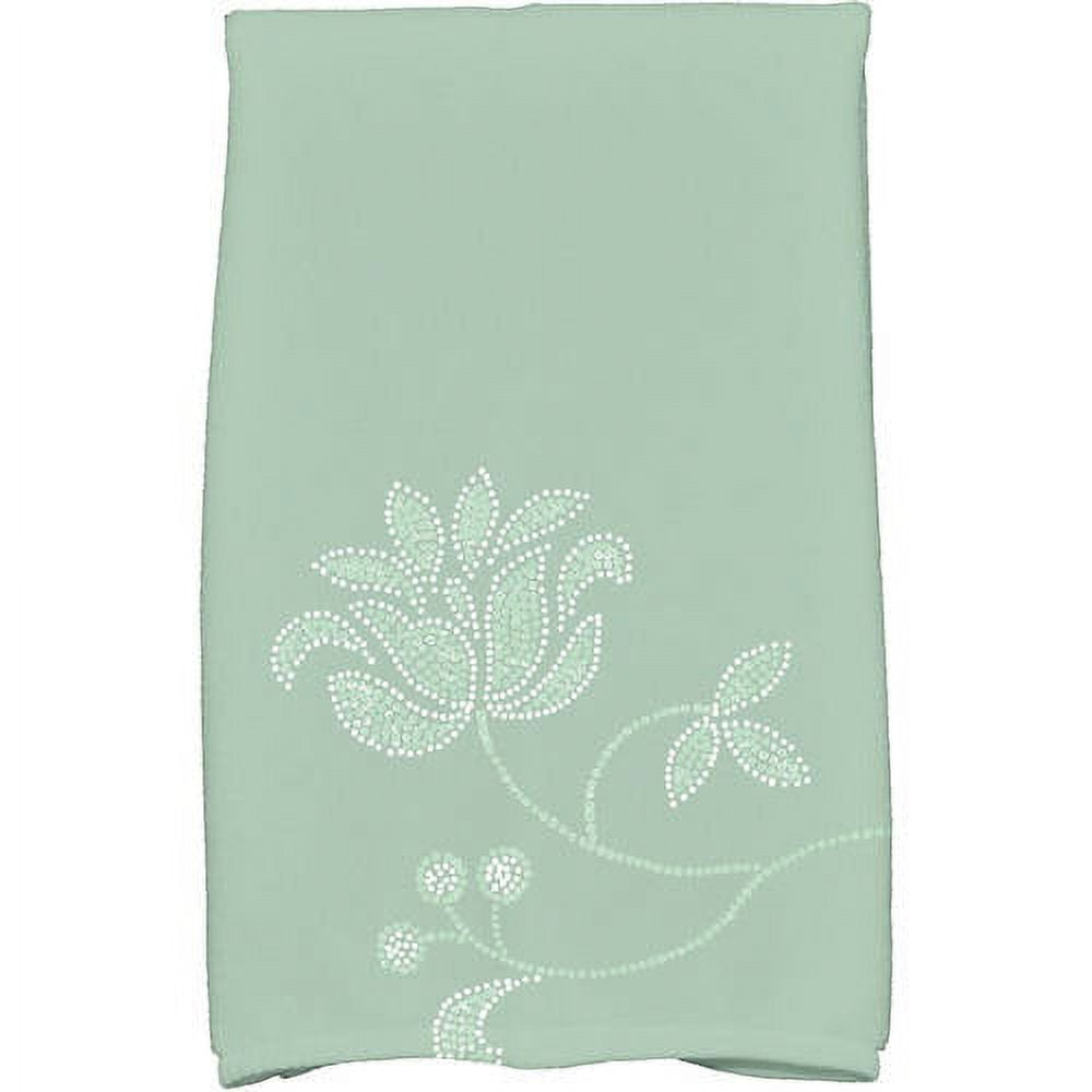 Simply Daisy 18" x 30" Traditional Flower-Single Bloom Floral Print Hand Towel