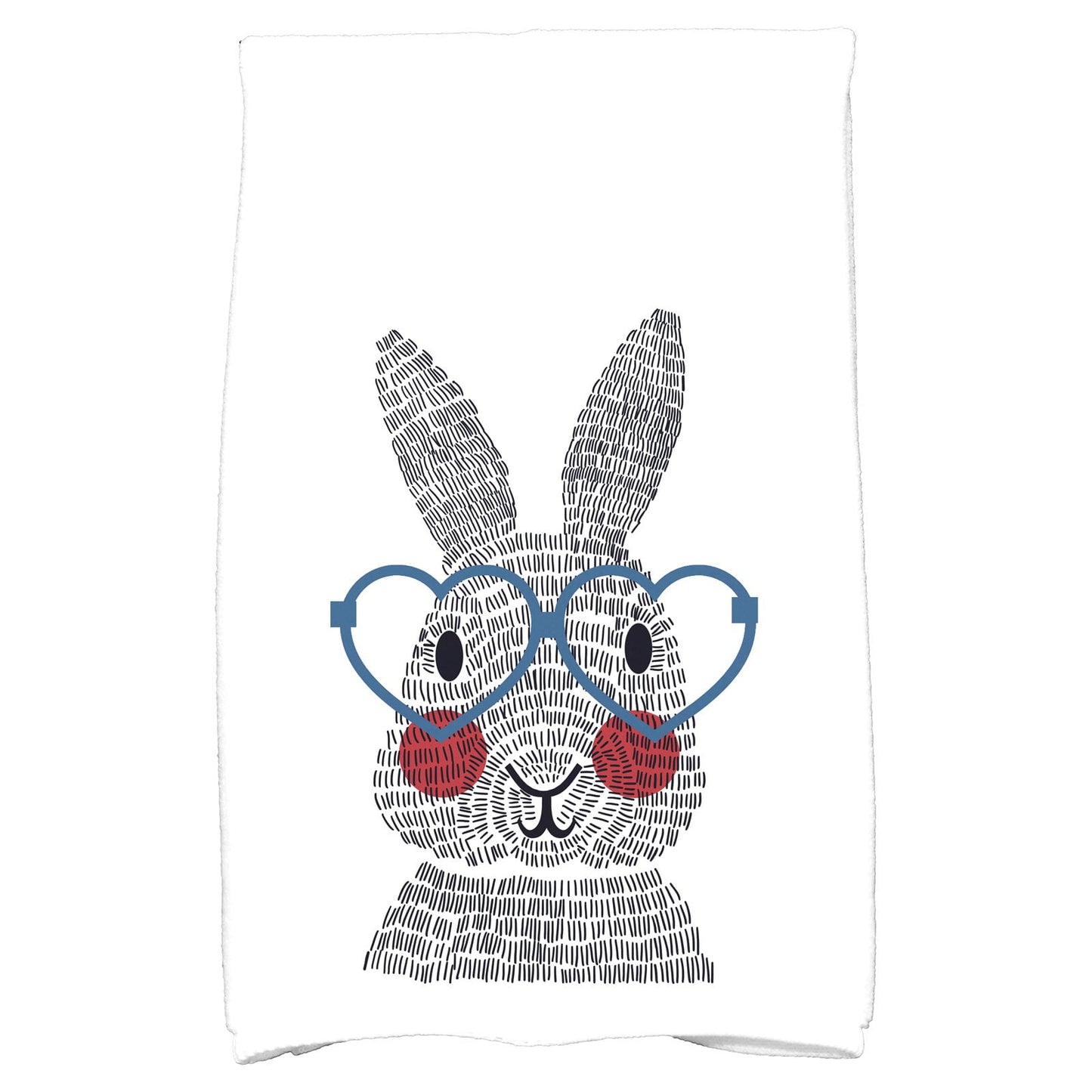 Simply Daisy 18" x 30" What's Up Bunny Easter Animal Print Kitchen Towel