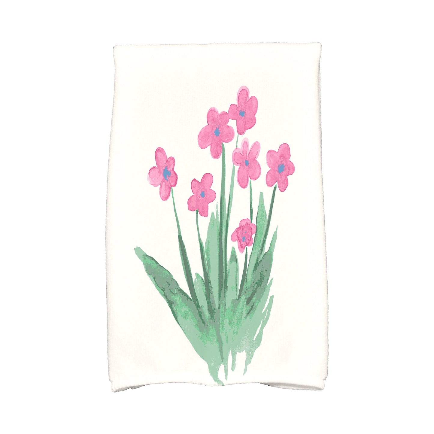 Simply Daisy, 18" x 30" inch, Pretty Little Flower Hand Towel, Pink