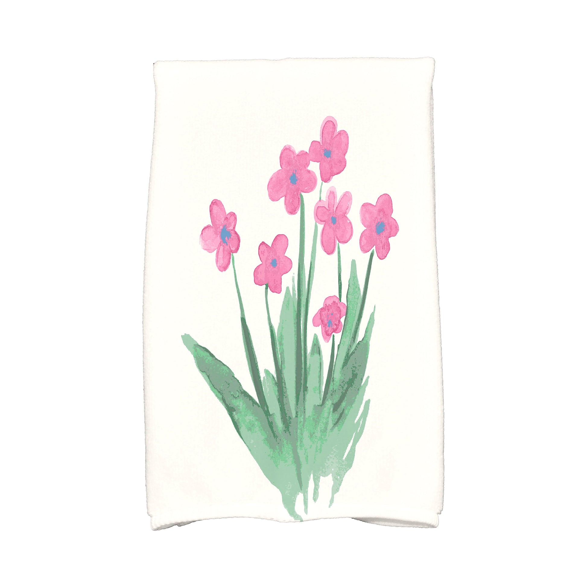 Simply Daisy, 18" x 30" inch, Pretty Little Flower Hand Towel, Pink