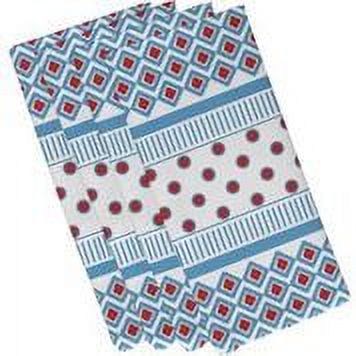 Simply Daisy 19" x 19" Scrambled Prints Geometric Print Napkin (Set of 4)