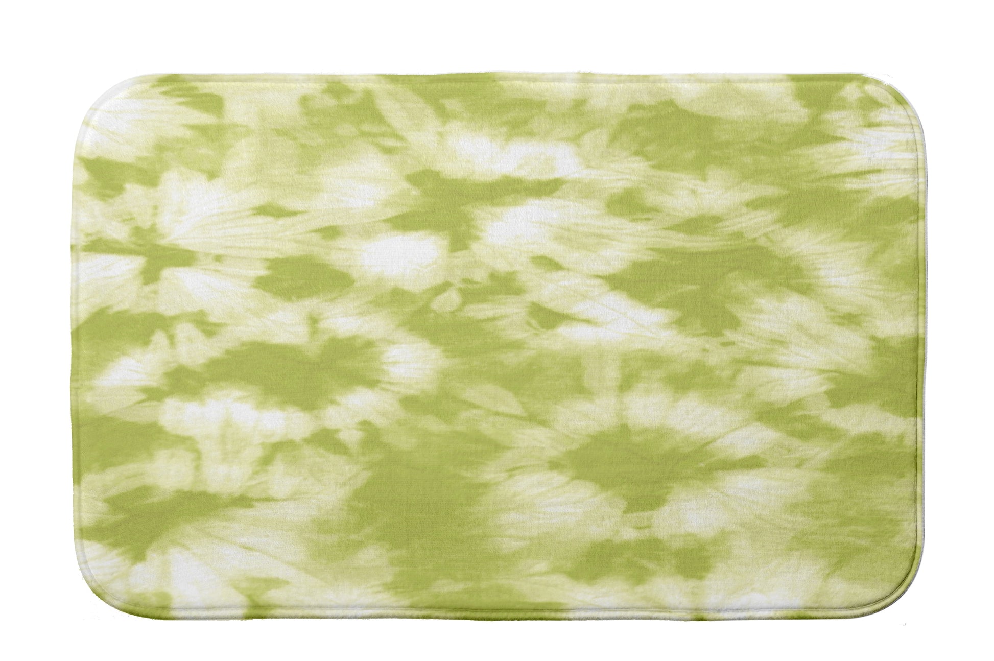 Simply Daisy 24" x 17" Plush Microfiber Green Chillax Bath Mat