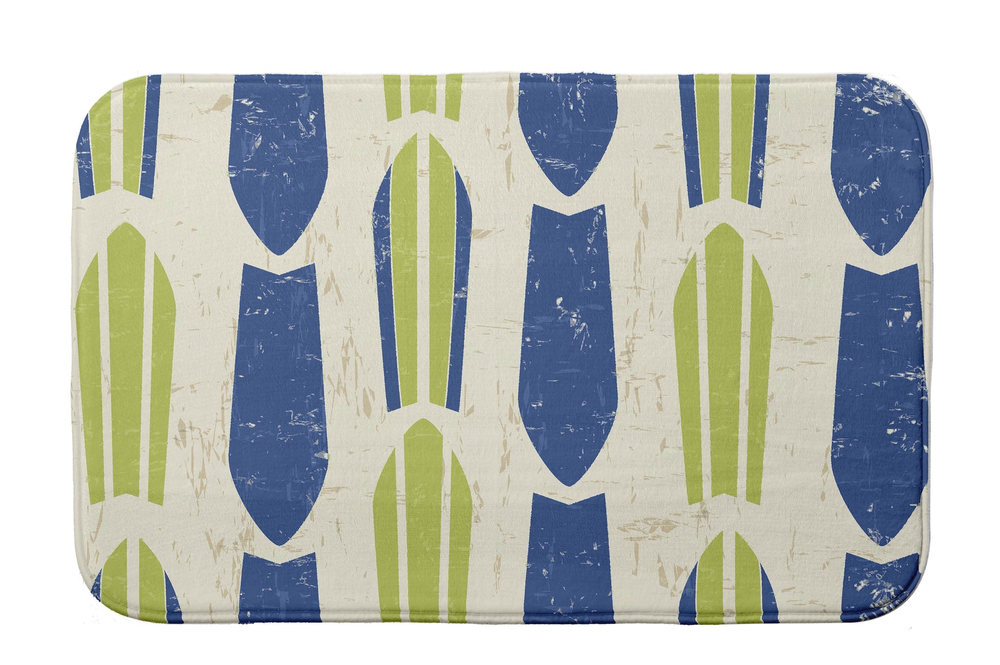Simply Daisy 24" x 17" Plush Microfiber Green Dean Bath Mat
