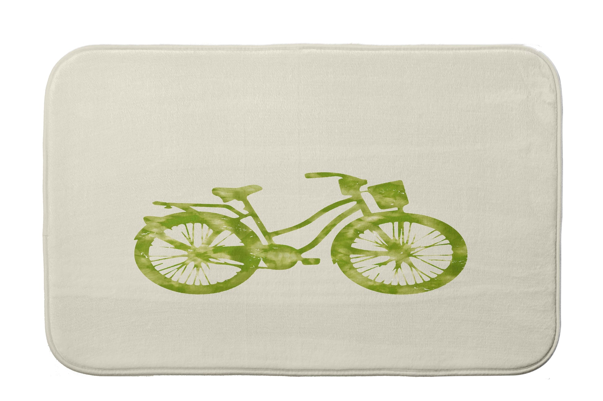 Simply Daisy 24" x 17" Plush Microfiber Green Life Cycle Bath Mat