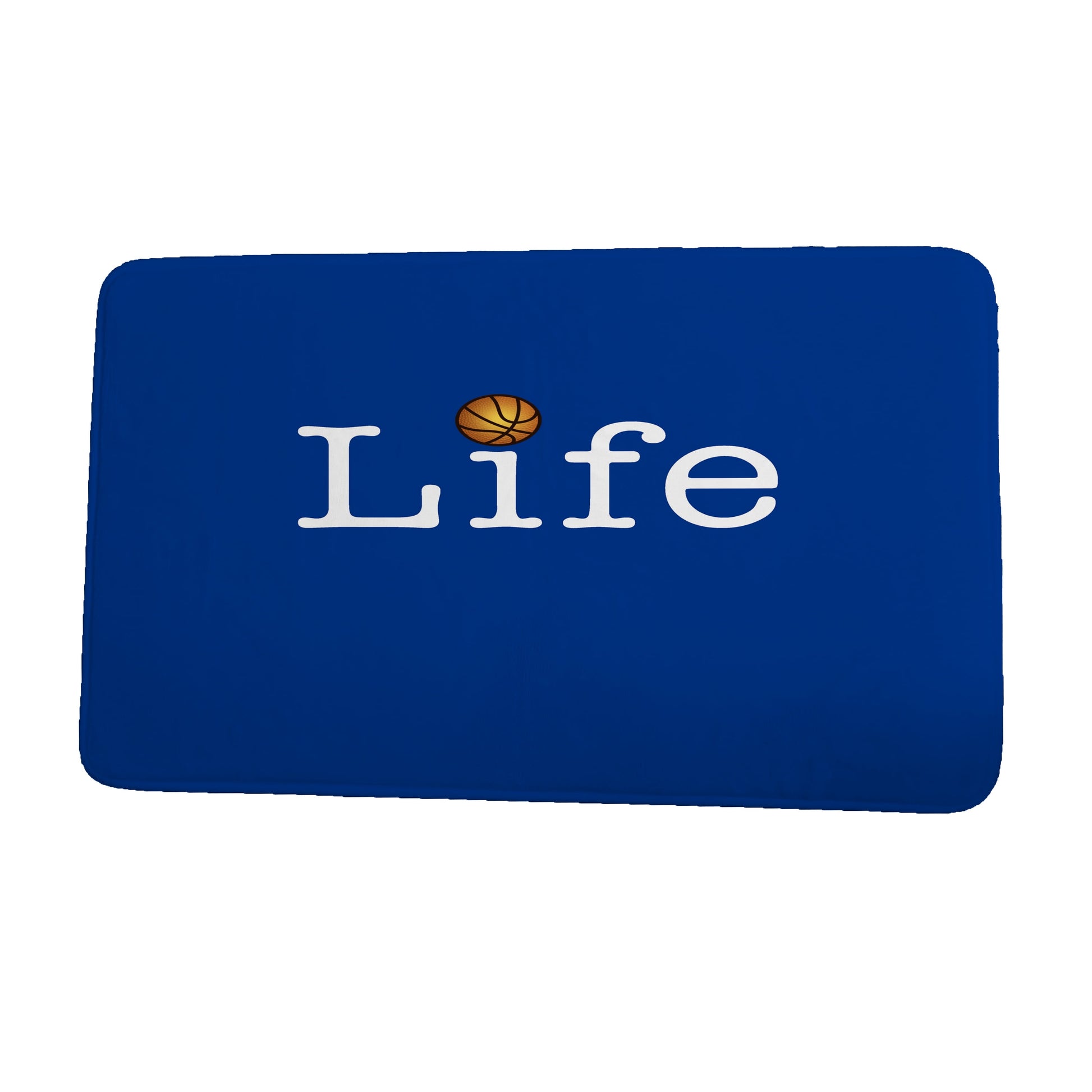 Simply Daisy 24" x 17" Plush Microfiber Royal Life + Ball Bath Mat