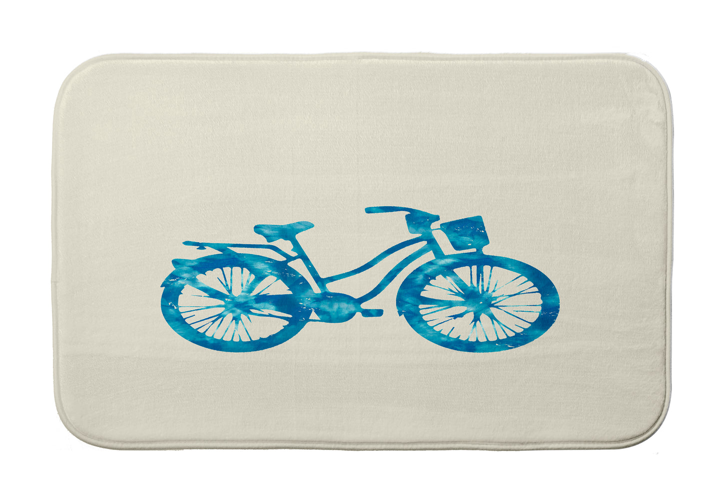 Simply Daisy 24" x 17" Plush Microfiber Turquoise Life Cycle Bath Mat