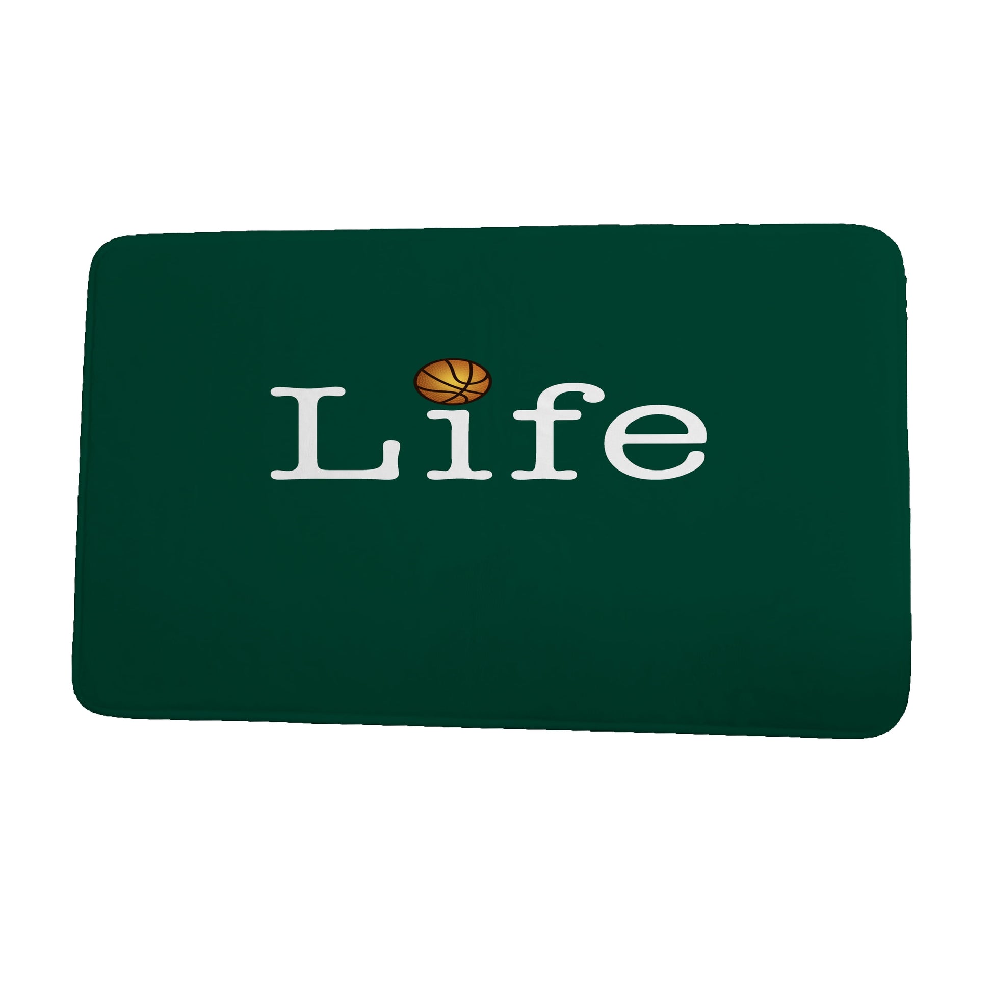 Simply Daisy 34" x 21" Plush Microfiber Green Life + Ball Bath Mat