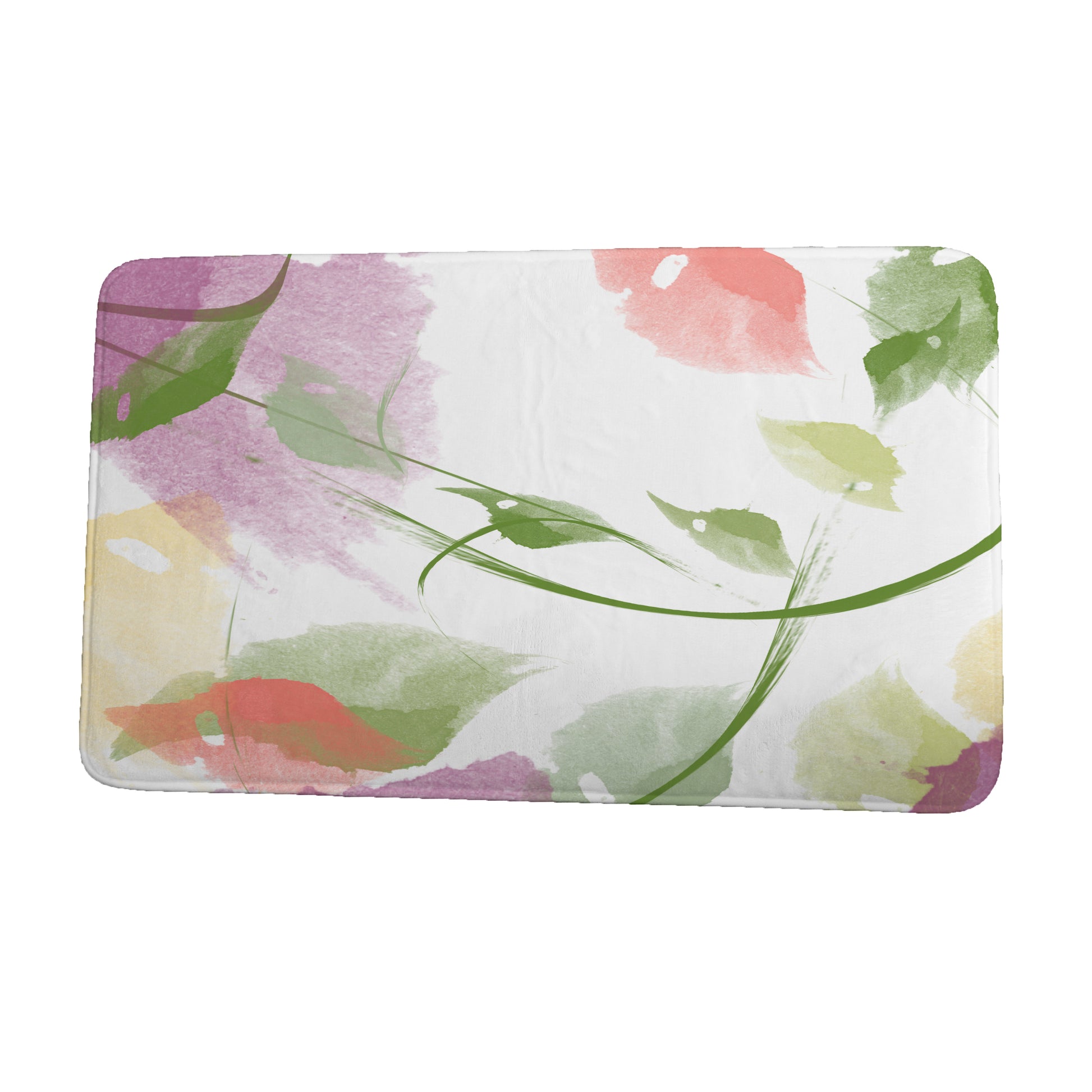 Simply Daisy 34" x 21" Plush Microfiber Purple Windy Bath Mat