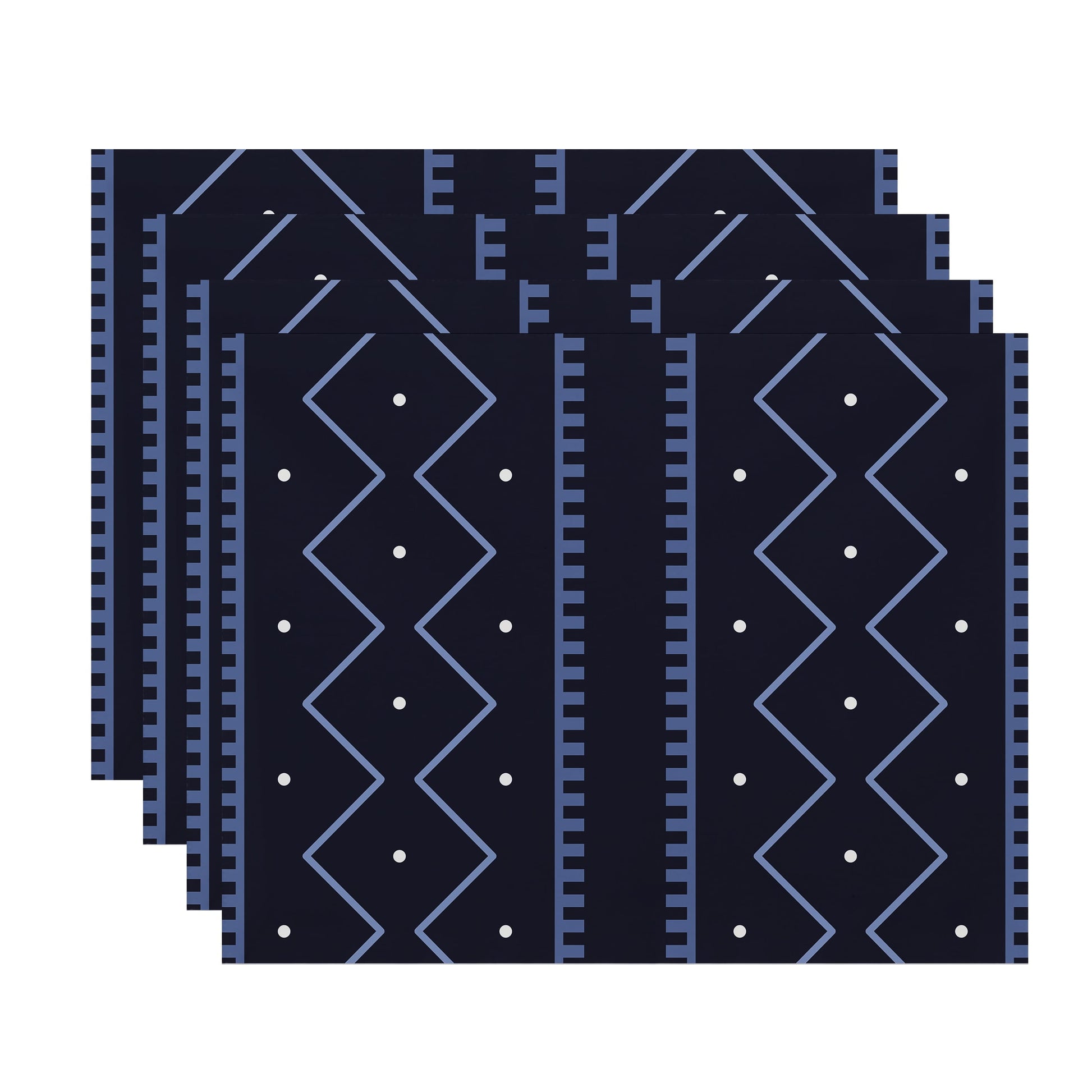 Simply Daisy Mudcloth Geometric Print Placemat, Set of 4