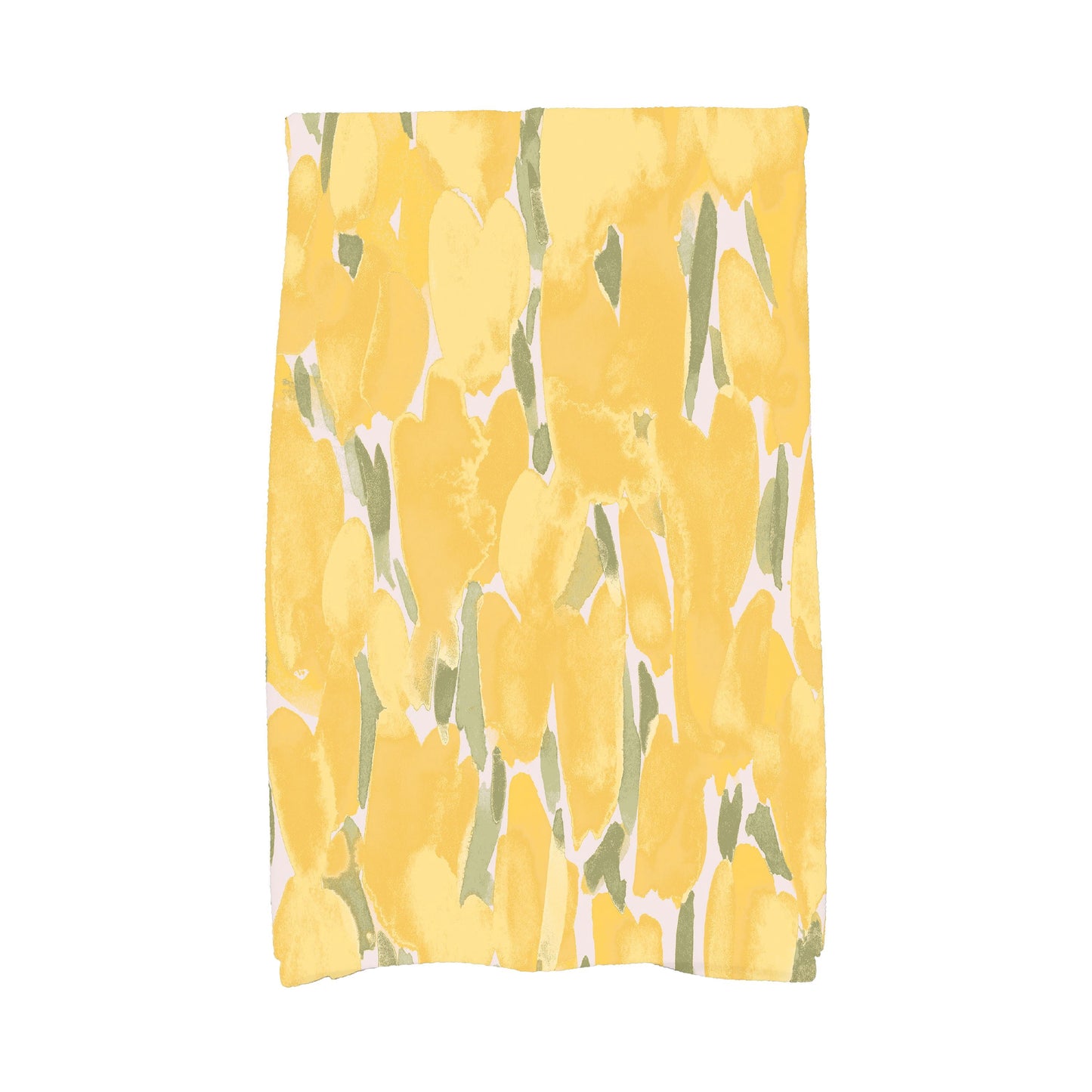 Simply Daisy's Tulip Blossom 16x25 inch Yellow Floral Kitchen Towel