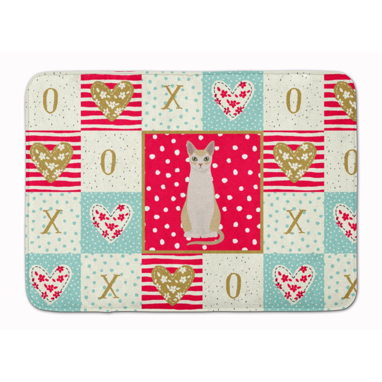 Singapura 2 Cat Love Machine Washable Memory Foam Mat
