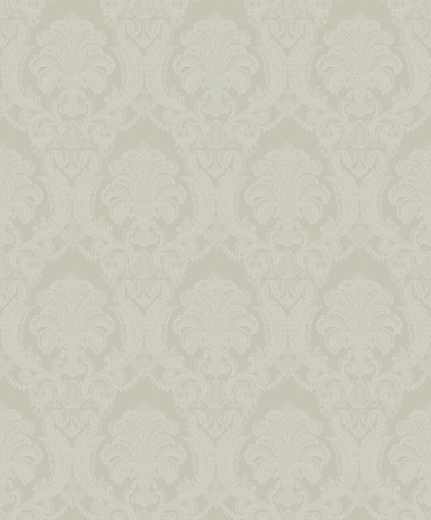 Sirpi Wallcoverings Renatta Off-White Damask Wallpaper