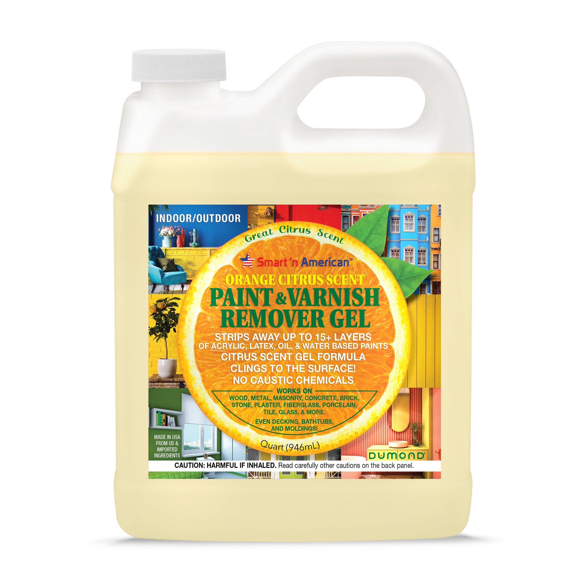 Smart 'N American Orange Citrus Paint & Varnish Remover, Gel 32oz
