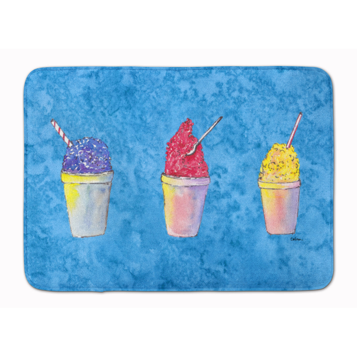 Snowballs and Snowcones Machine Washable Memory Foam Mat