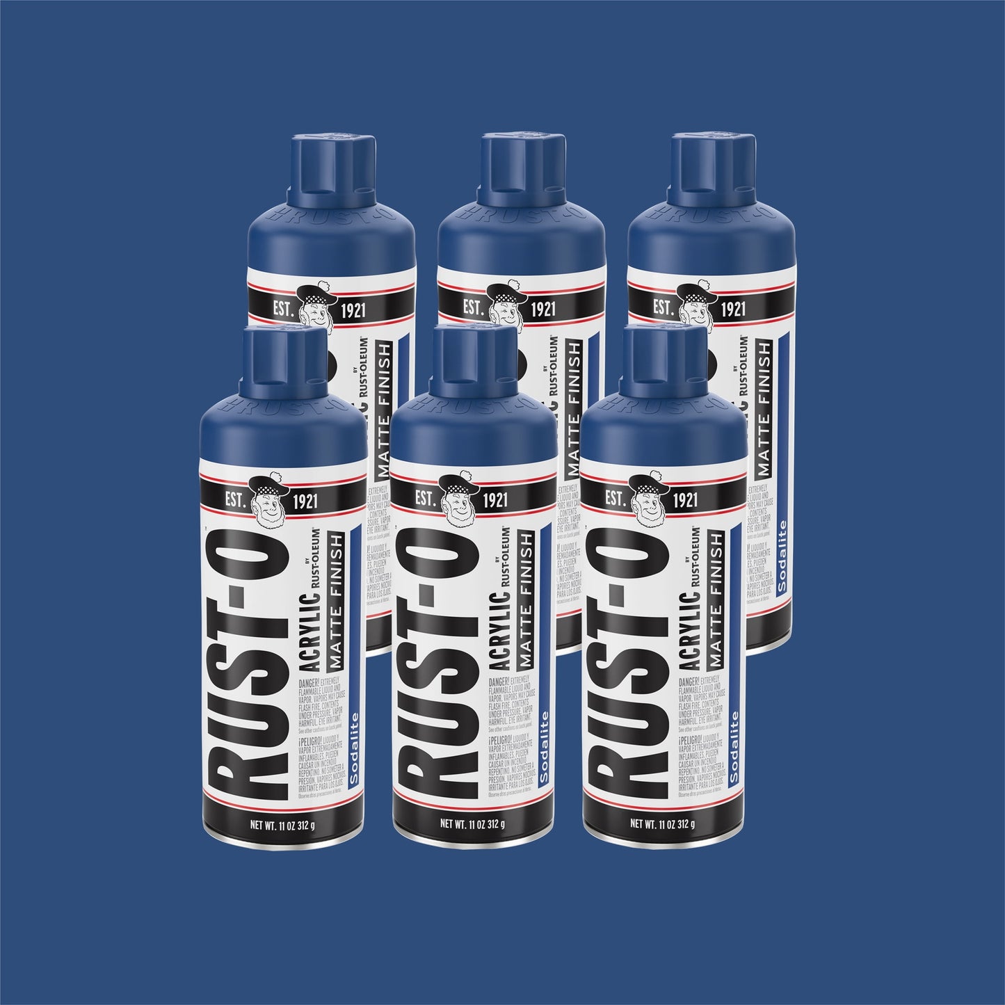 (2 pack) Rust-Oleum, Acrylic Matte Spray Paint-392198, 11 oz, White Noise