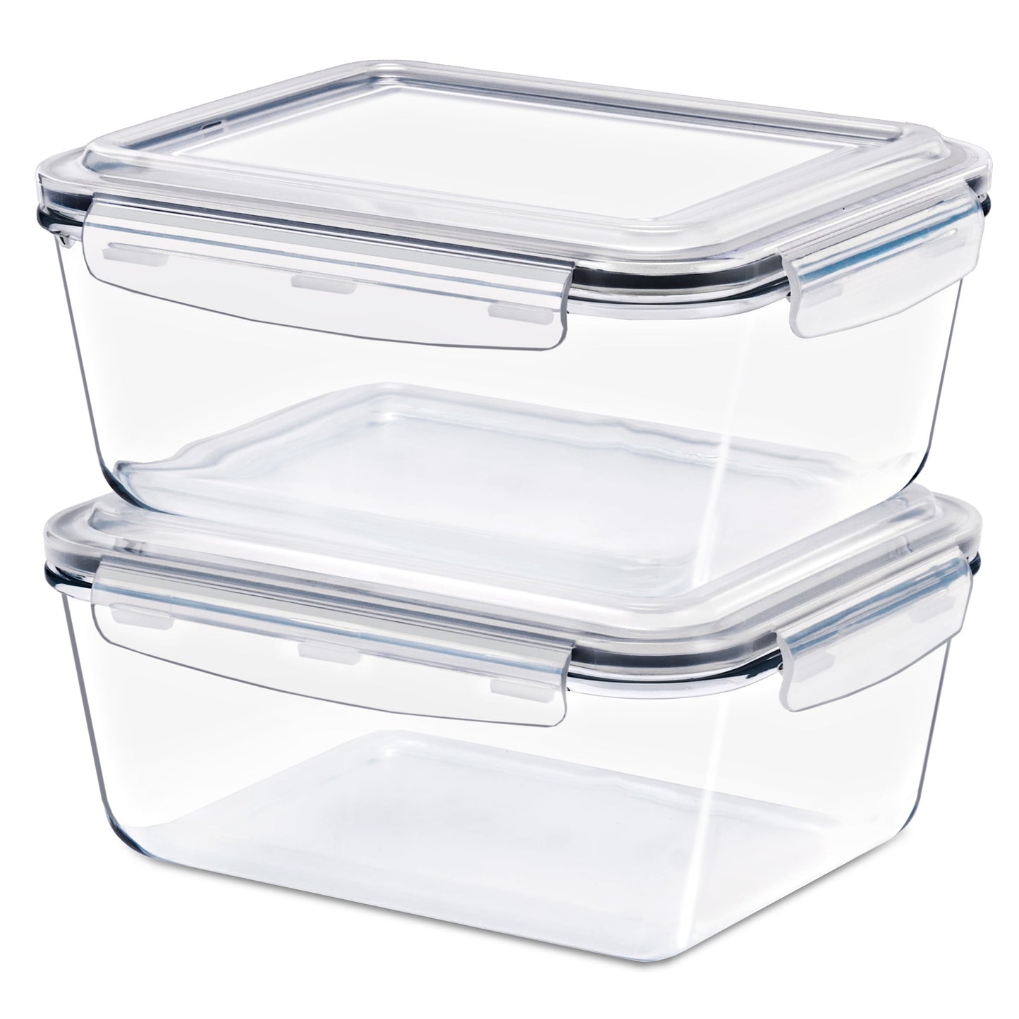 Sorbus Glass Meal Prep Containers with Airtight Lids, Dishwasher, Oven & Freezer Safe, Set of 2