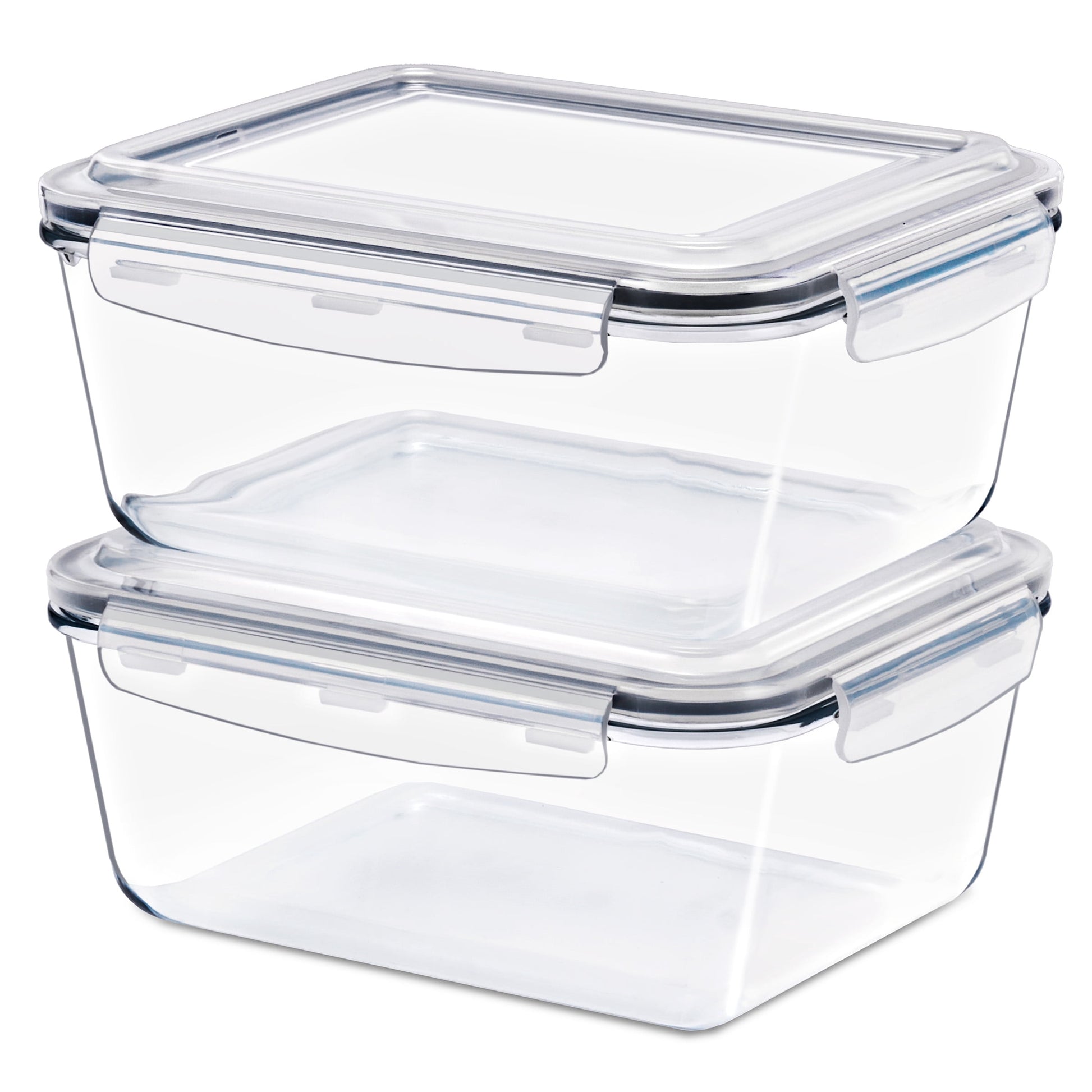 Sorbus Glass Meal Prep Containers with Airtight Lids, Dishwasher, Oven & Freezer Safe, Set of 2