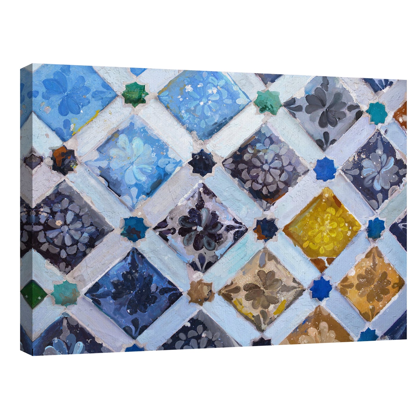 Spanish Tiles by Studio Arts Canvas Art