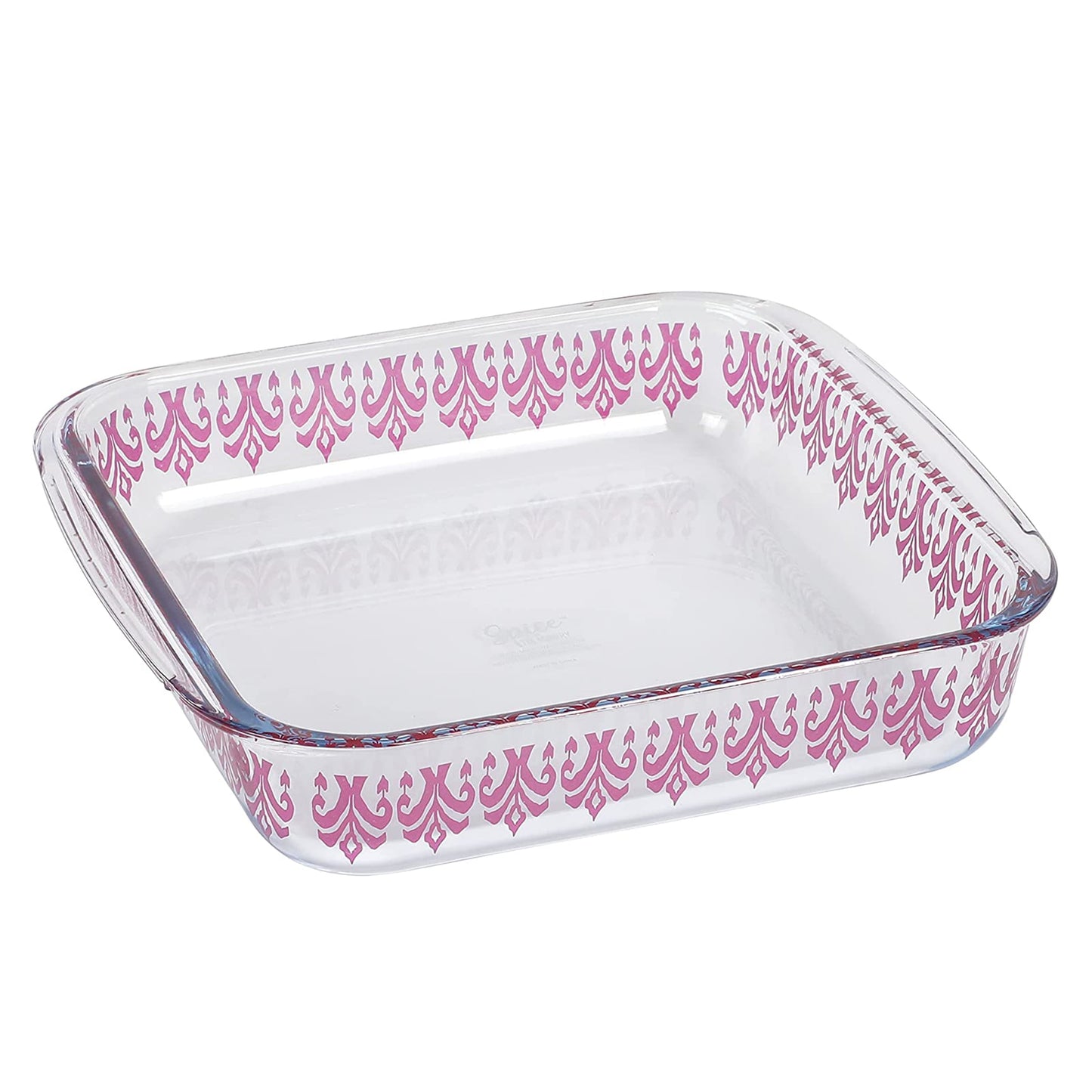 Spice by Tia Mowry Spice Cloves 1.8 QT Oven, Dishwasher, and Microwave Safe Borosilicate Glass Square Bakeware