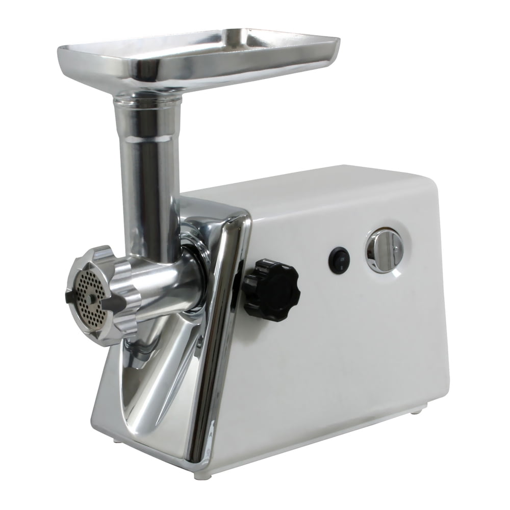 Electric Meat Grinder, 250 Watt, with 3 Cutting Plates, Kubbe Attachment, Food Stuffer, Sausage Tube