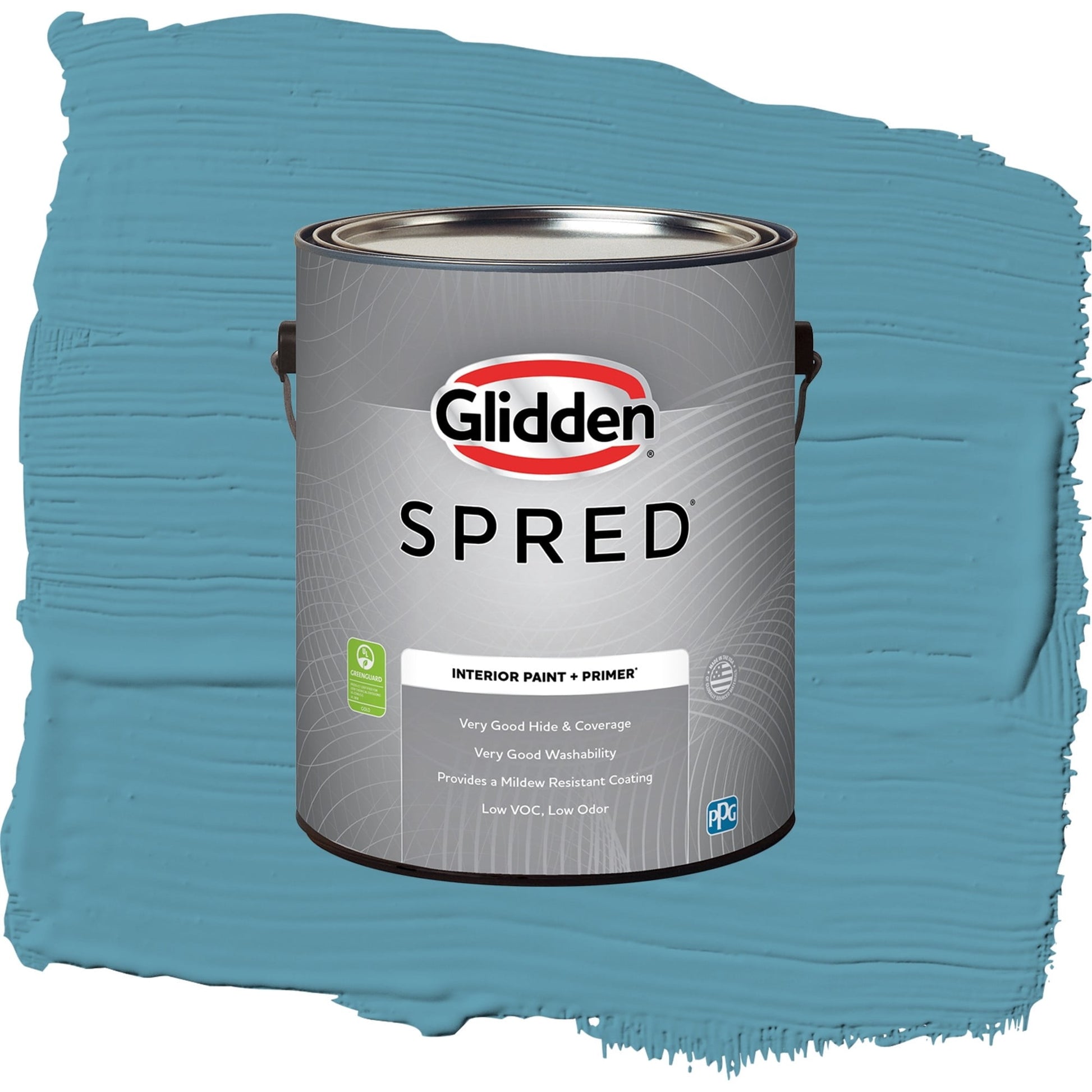 Spred Aqua Blue Interior Paint + Primer Semi Gloss , 1 Gallon