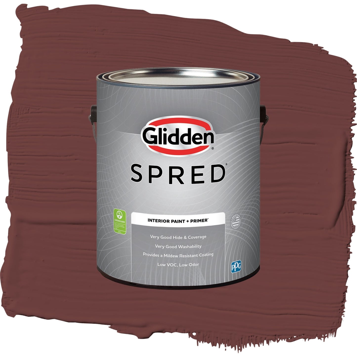 Spred Burgundy Wine Interior Paint + Primer Eggshell , 1 Gallon