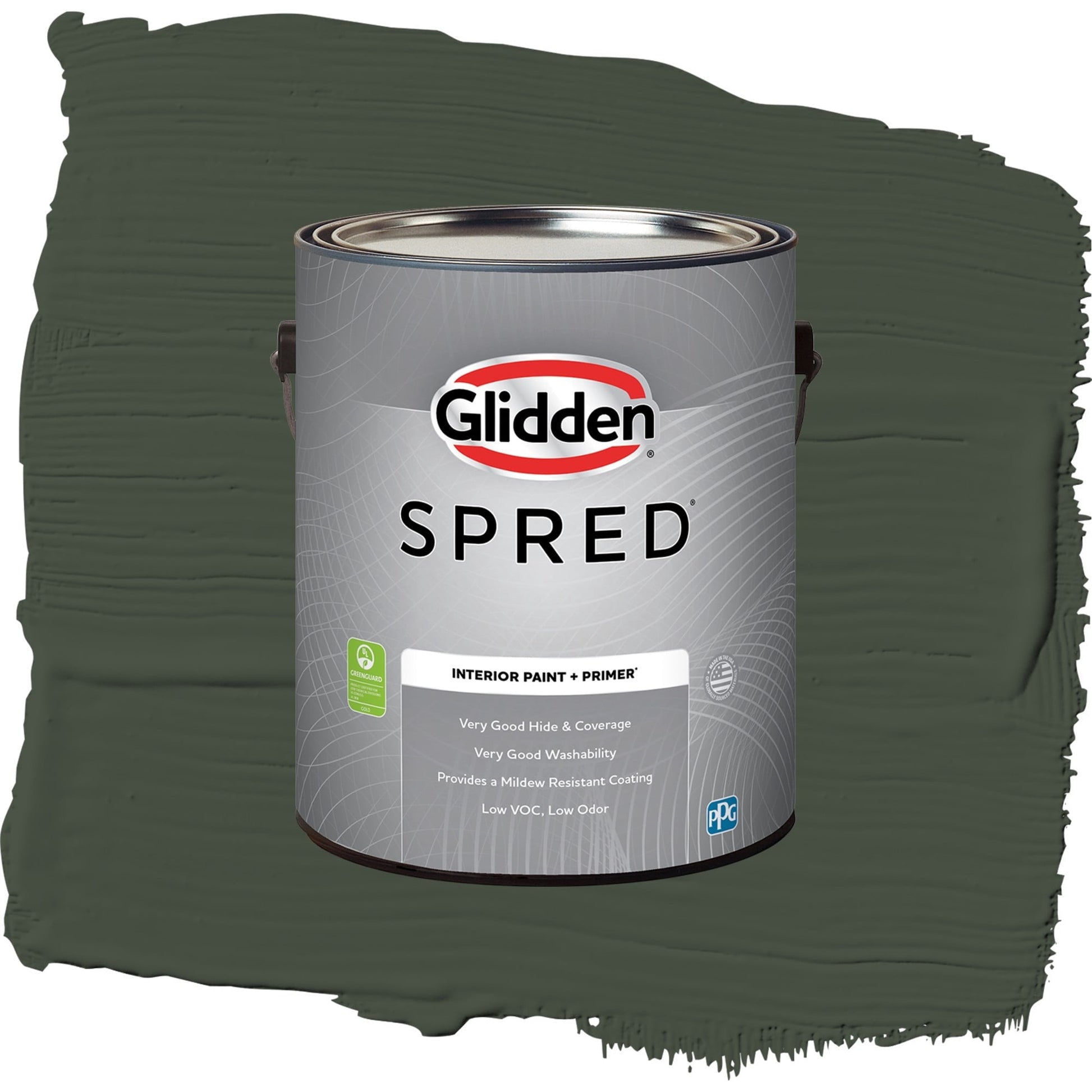 Spred Charcoal Smoke Interior Paint + Primer Semi Gloss , 1 Gallon