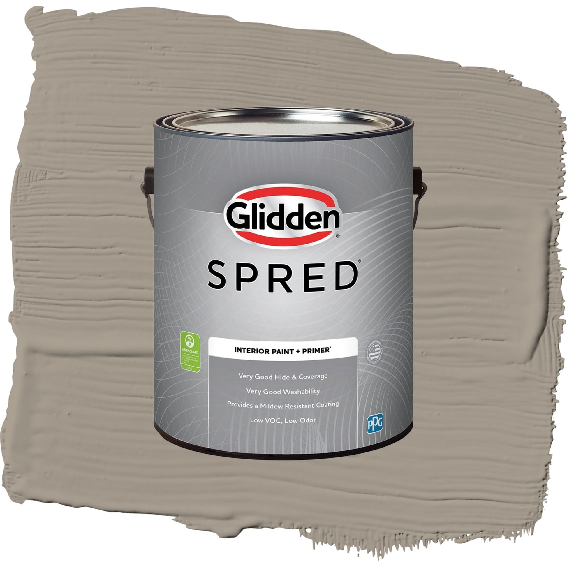 Spred Gray By Me Interior Paint + Primer Eggshell , 1 Gallon