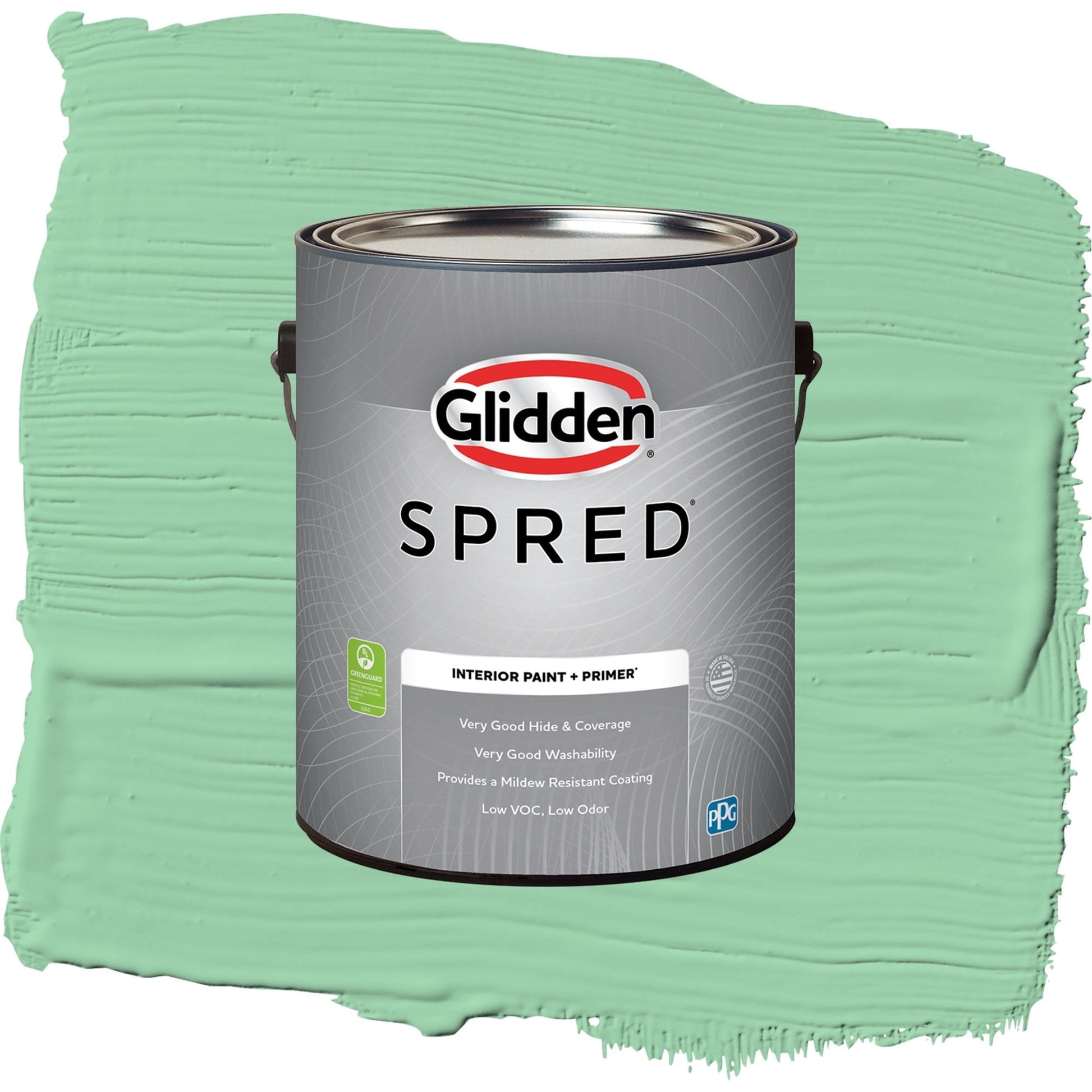 Spred Heath Green Interior Paint + Primer Semi Gloss , 1 Gallon