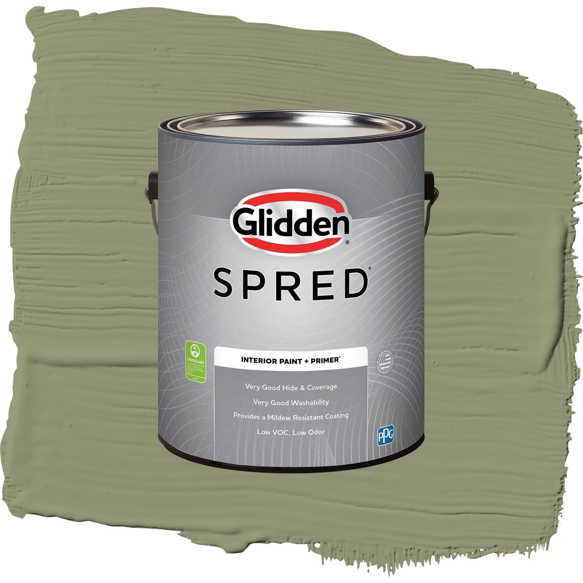 Spred Hemlock Interior Paint + Primer Semi Gloss , 1 Gallon