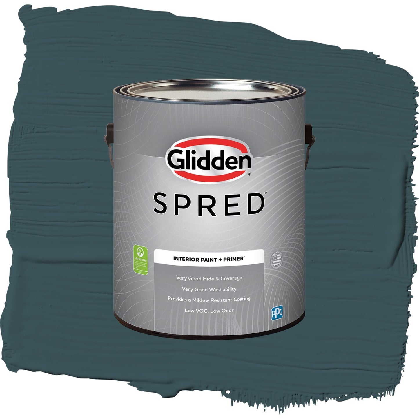 Spred Mountain Pine Interior Paint + Primer Flat , 1 Gallon