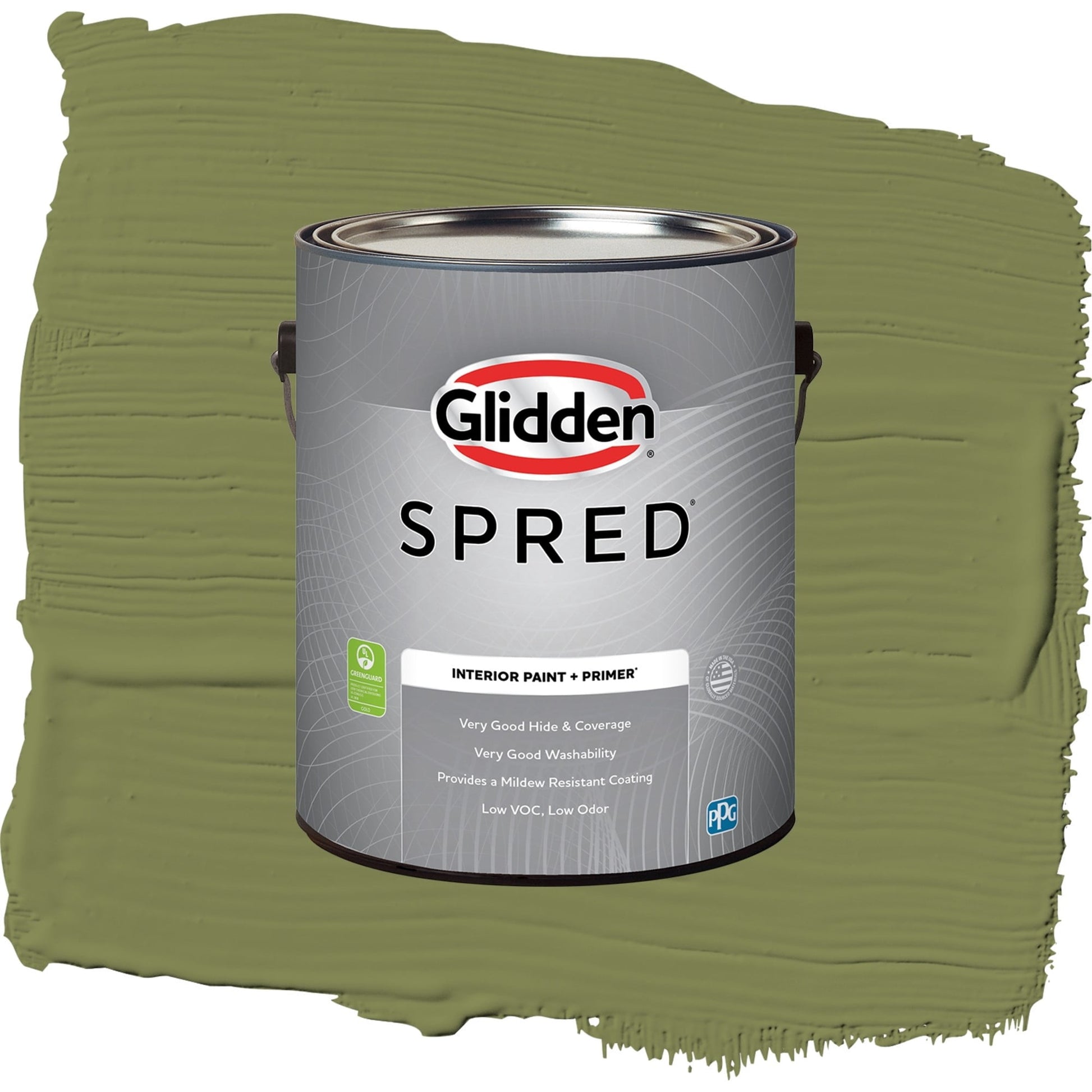 Spred Oregano Interior Paint + Primer Flat , 1 Gallon
