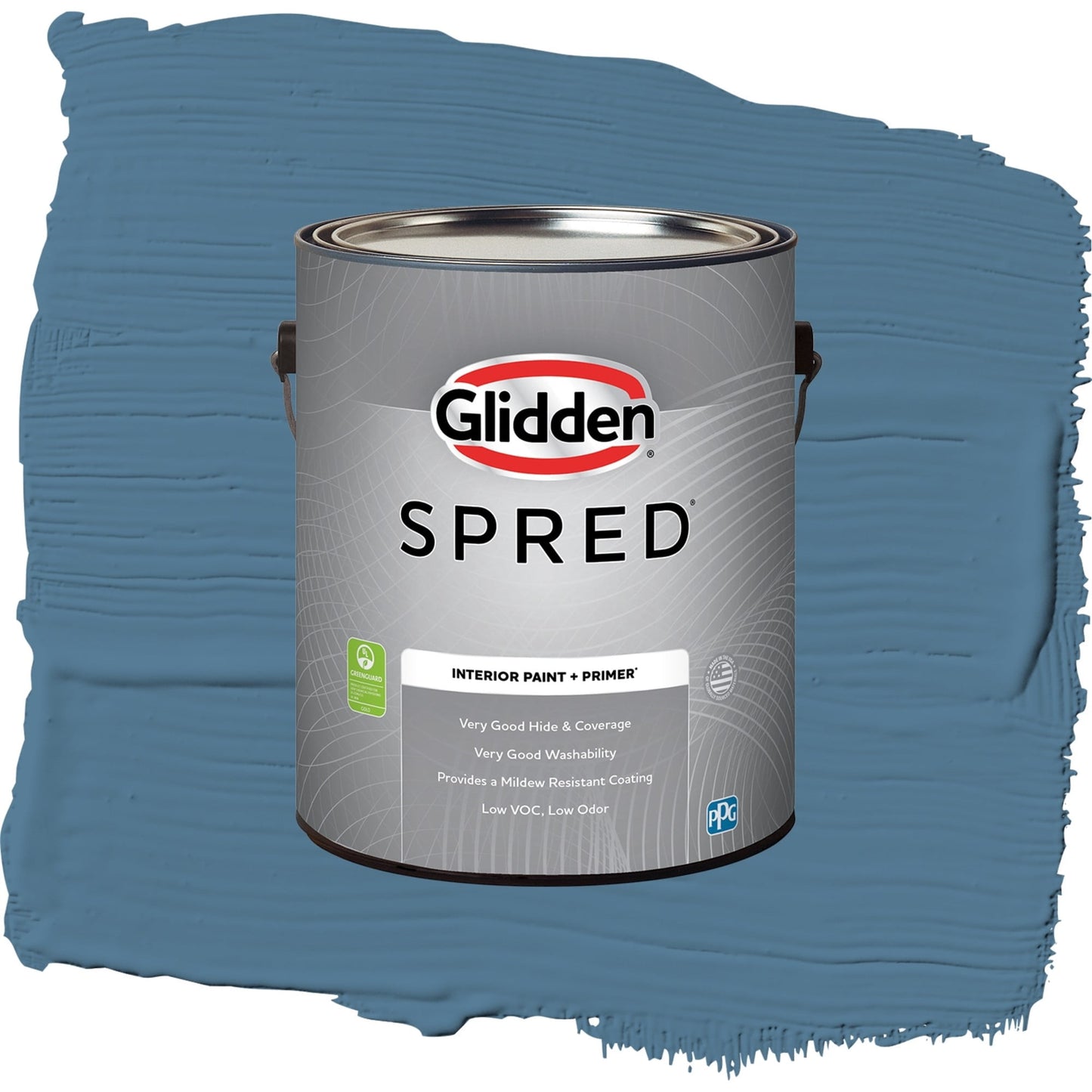 Spred Smoke Blue Interior Paint + Primer Semi Gloss , 1 Gallon